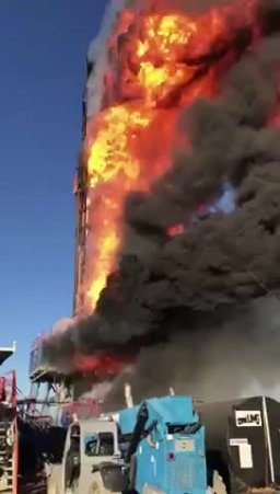 Patterson UTI Rig #219 Explodes In Eastern Oklahoma
